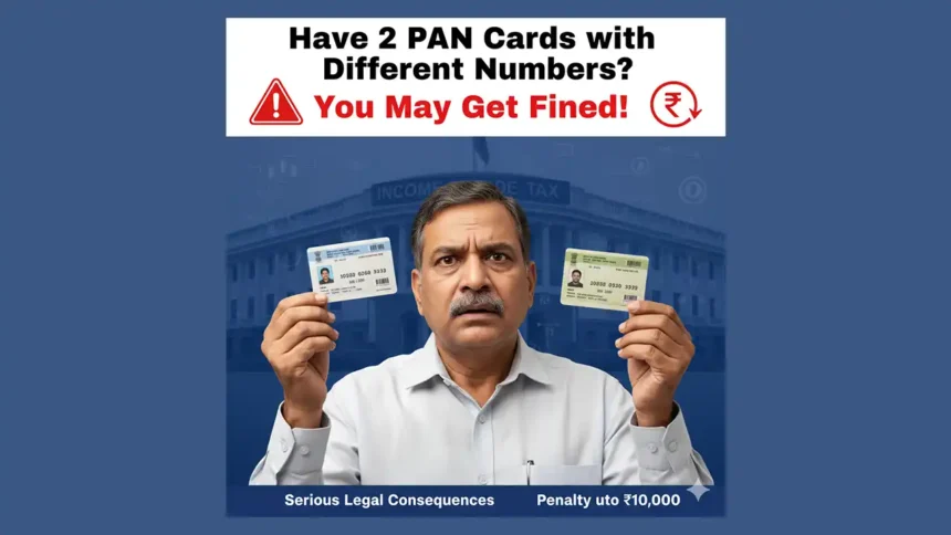 If You Have 2 PAN Cards with Different Numbers