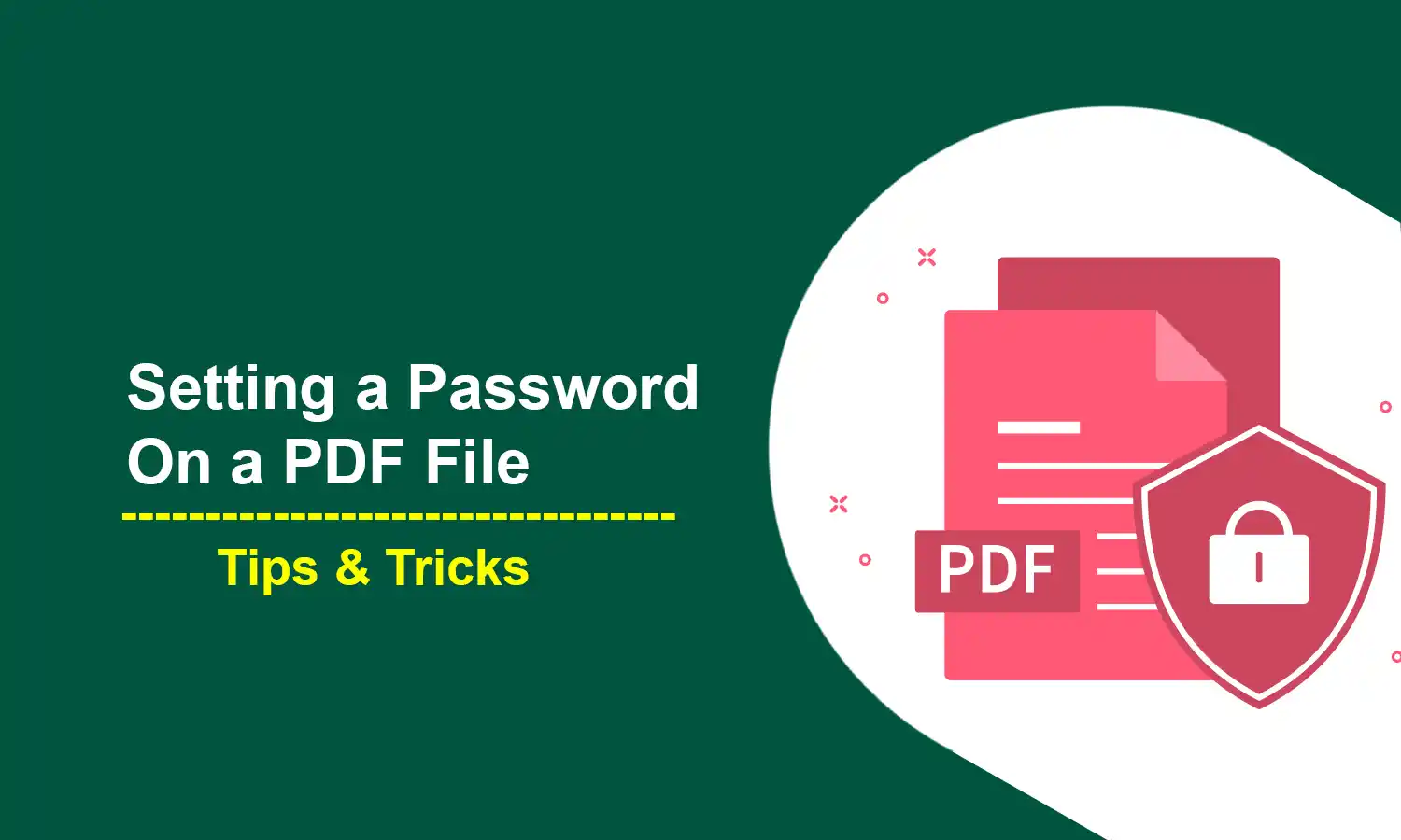 Setting a Password on a PDF File