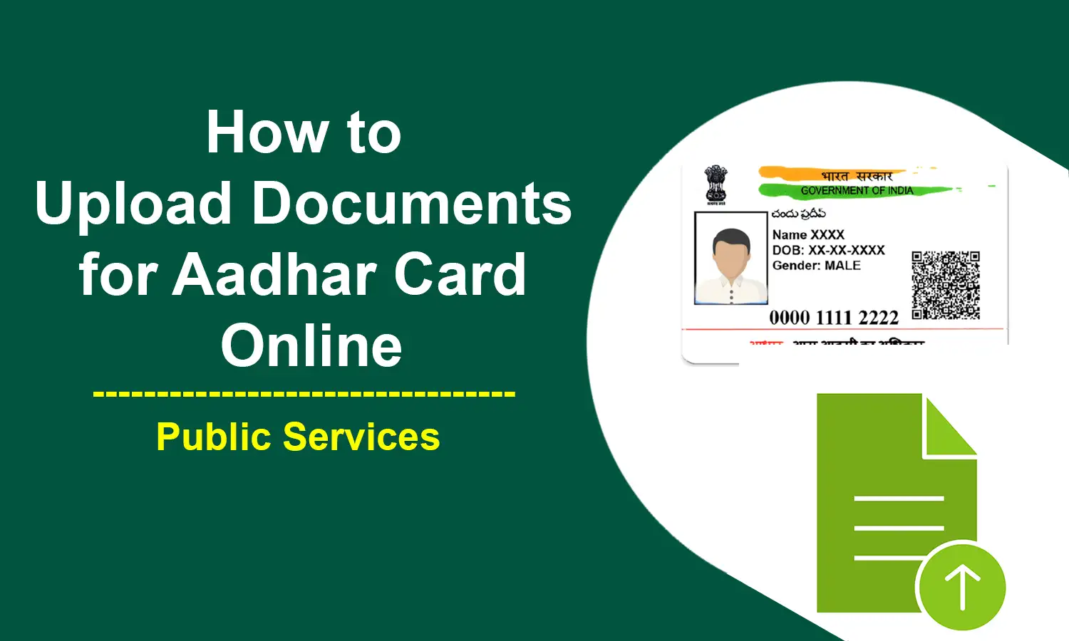 How to Upload Documents for Aadhar Card Online