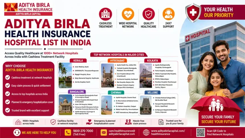Aditya Birla Health Insurance Hospital List in India