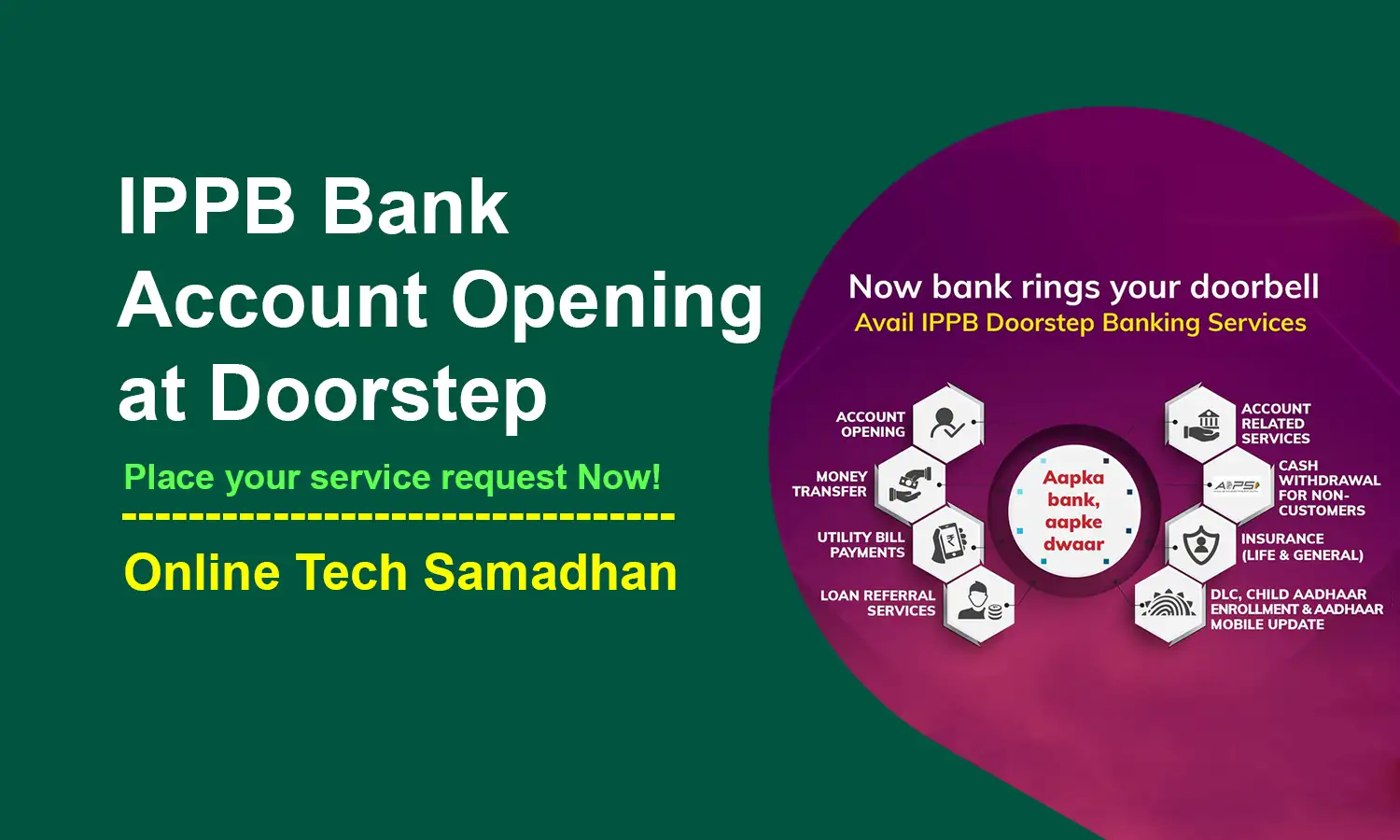 IPPB Bank Account Opening at Doorstep