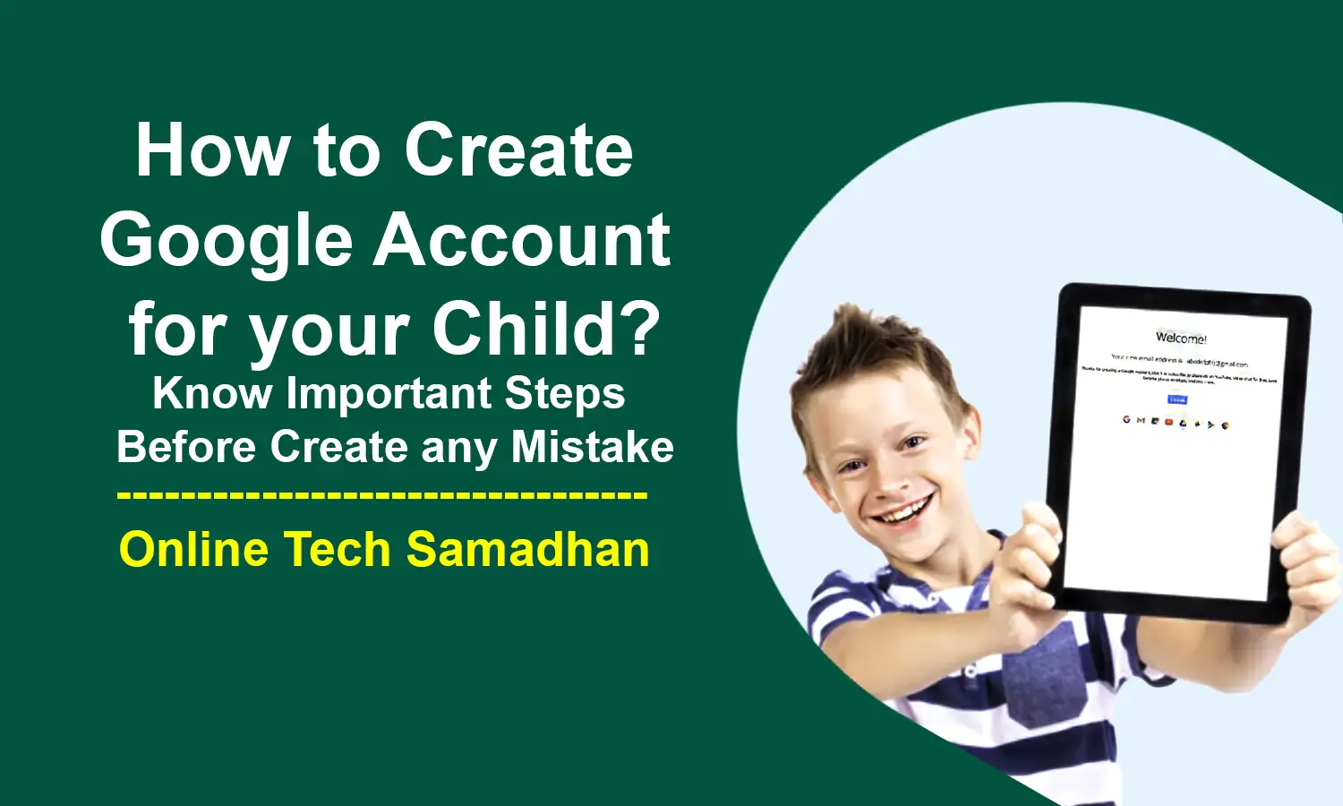 Create Google Account for Child