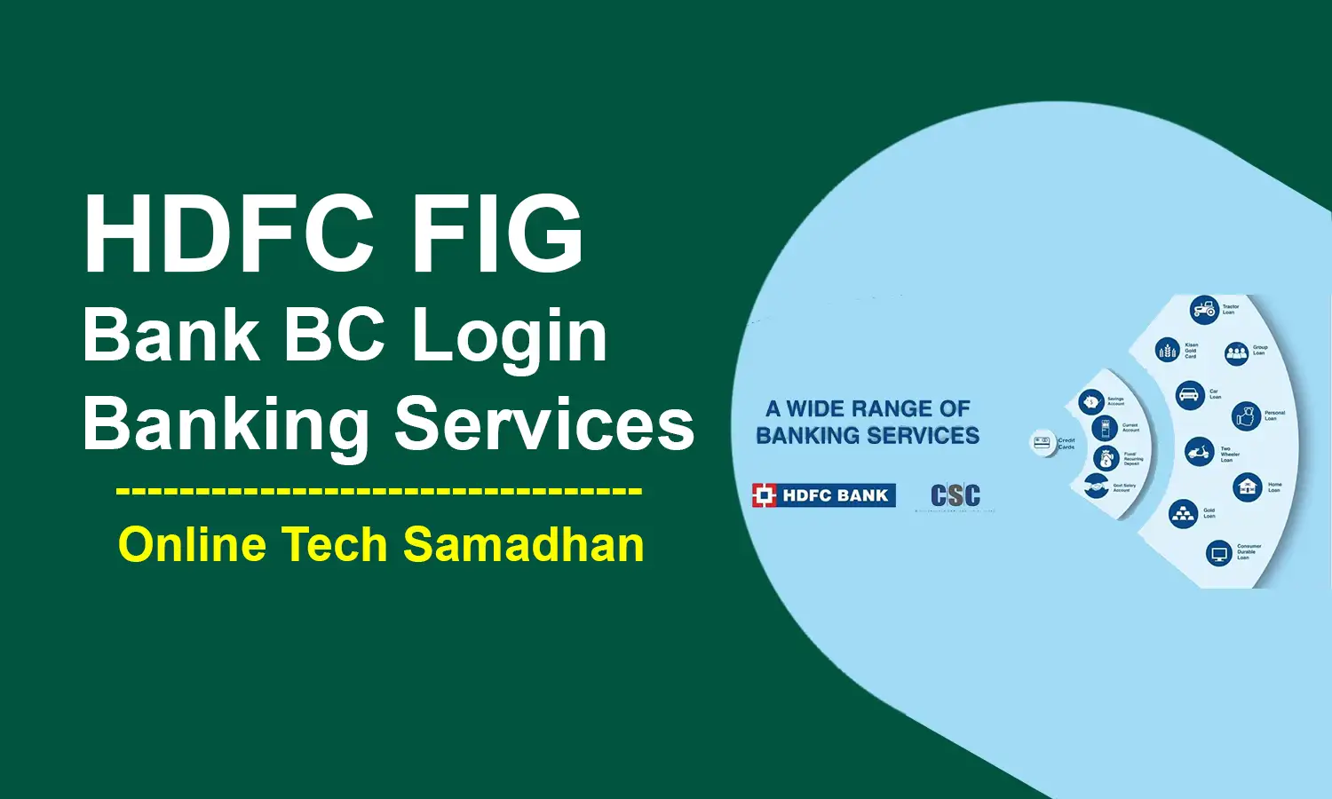 HDFC FIG Bank BC Login