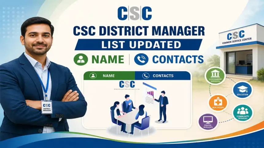 CSC District Manager List
