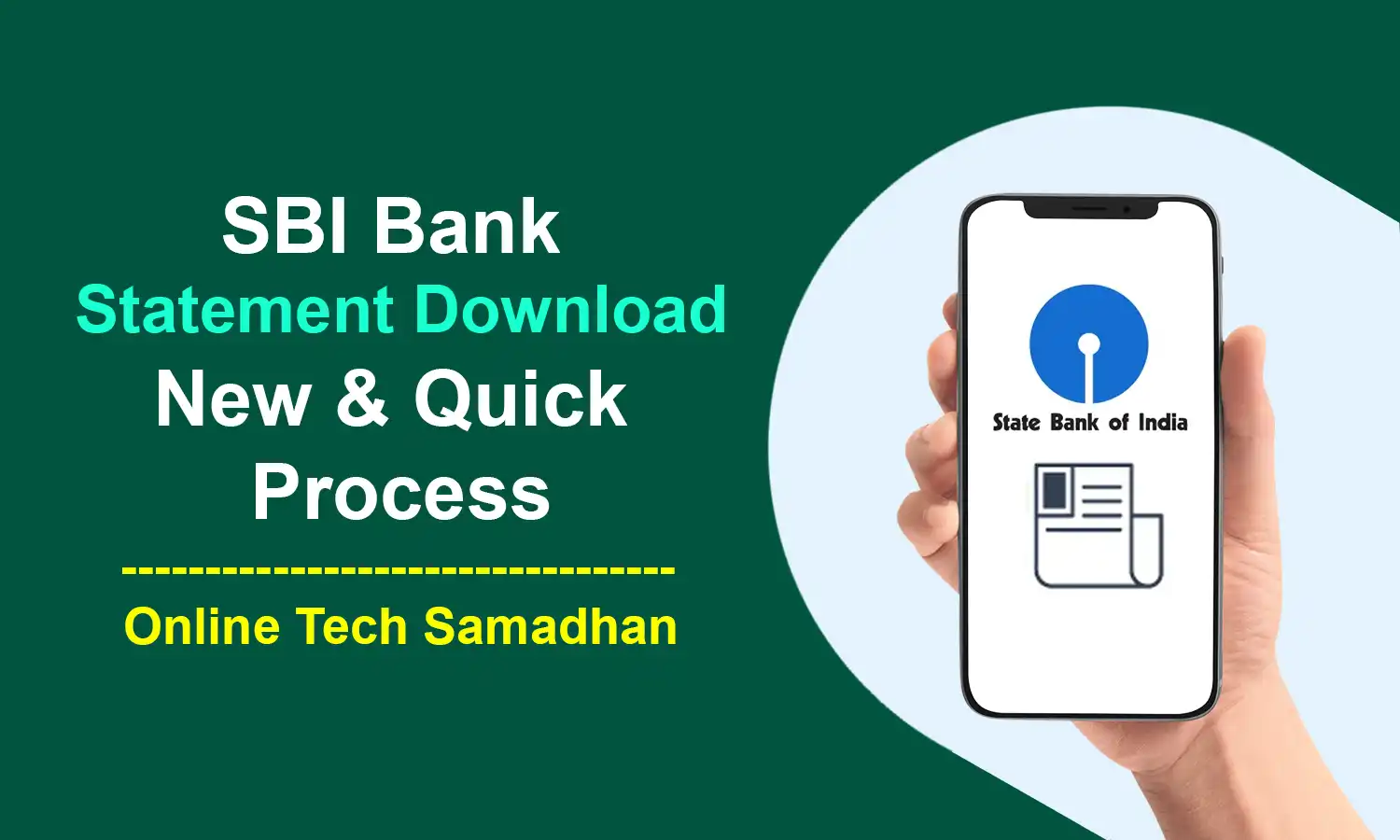 SBI Bank Statement Download