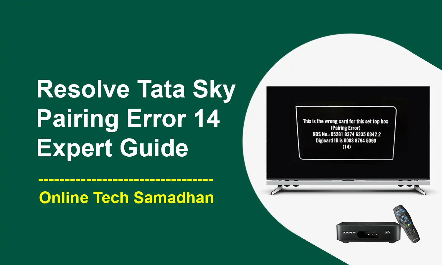 Tata Sky Pairing Error 14