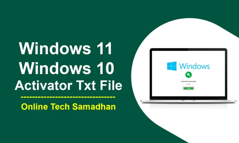 Windows 10 Activator Txt