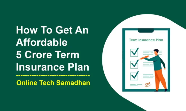 5 Crore Term Insurance Plan