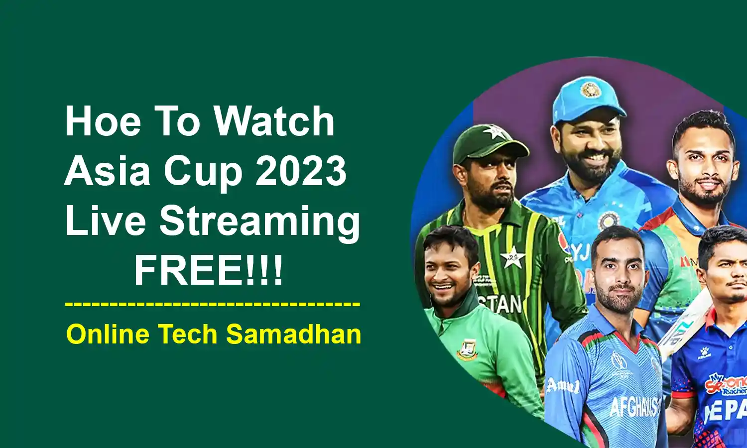 Asia Cup 2023 live Streaming