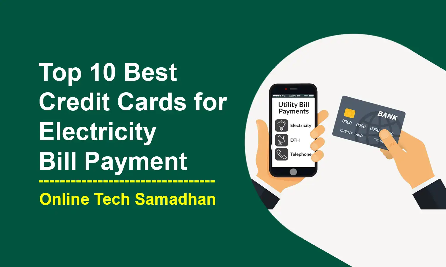 Best Credit Cards for Electricity Bill Payment