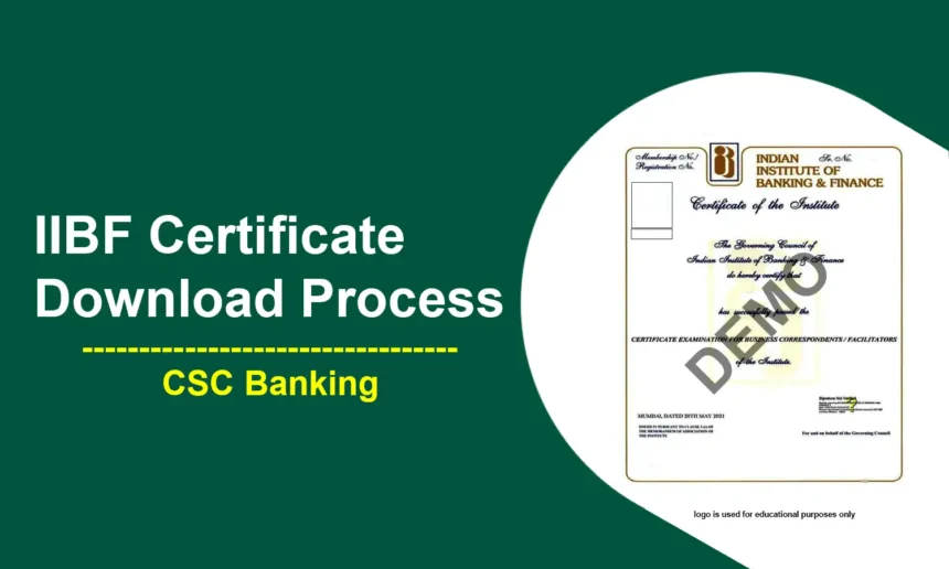 IIBF Certificate Download