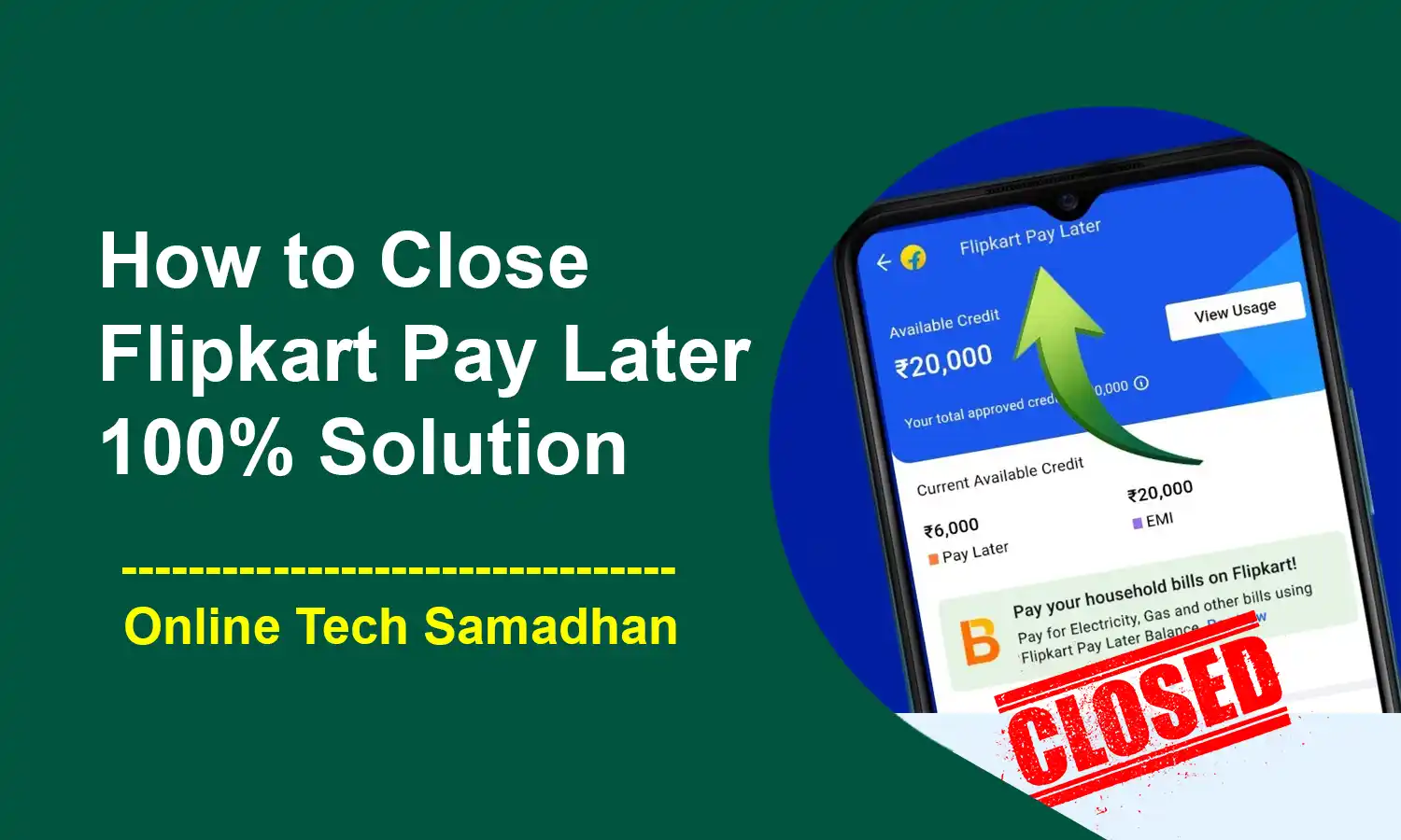 How to Close Your Flipkart Pay Later Account