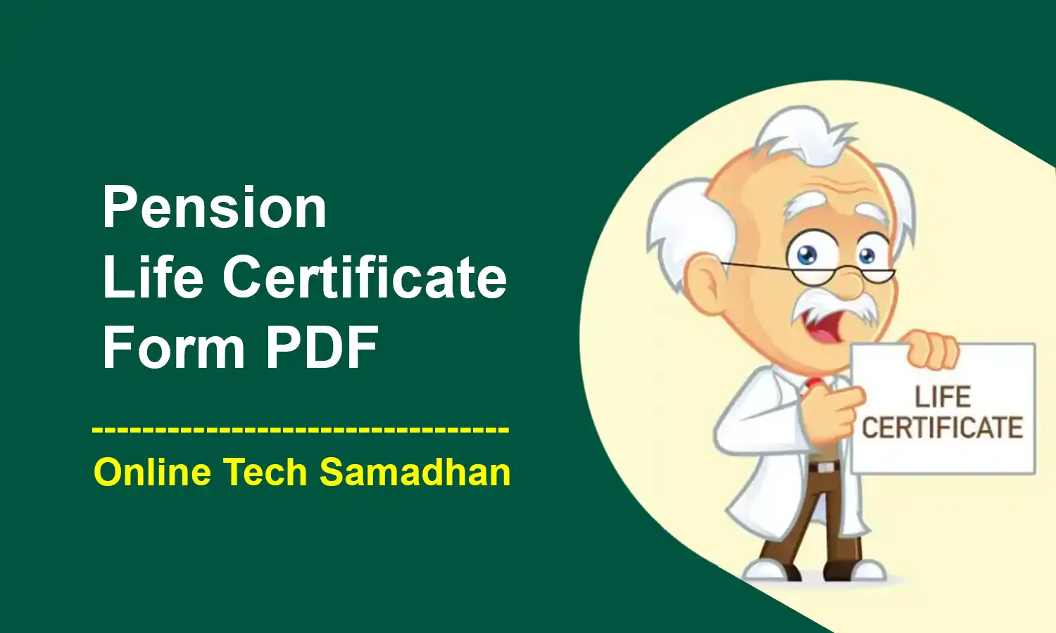 Pension Life Certificate Form PDF