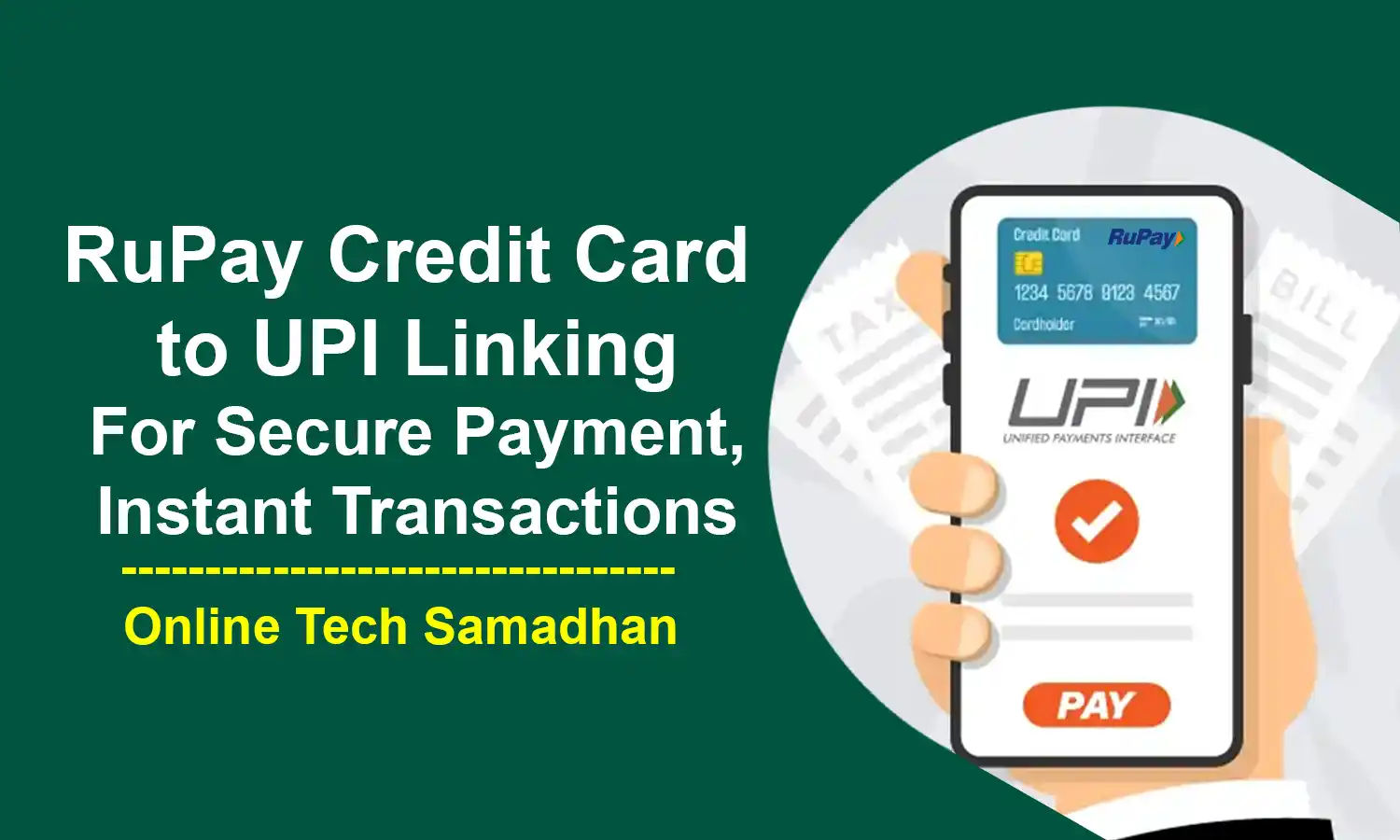 RuPay Credit Card to UPI