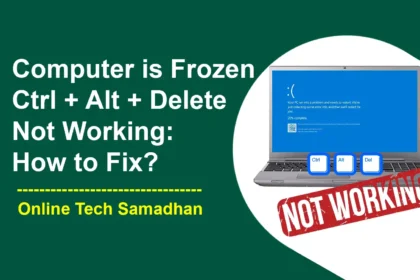 My Computer is Frozen and Control Alt Delete Not Working how to fix