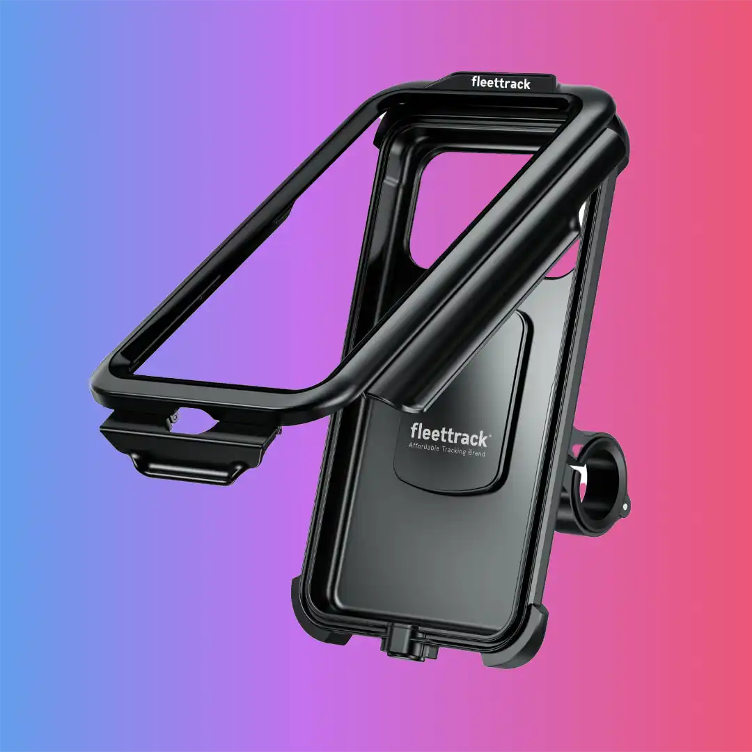 FLEETTRACK Mobile Phone Holder Mount Jaw Grip Waterproof Mobile Holder for Bike and Scooter with Touch Screen