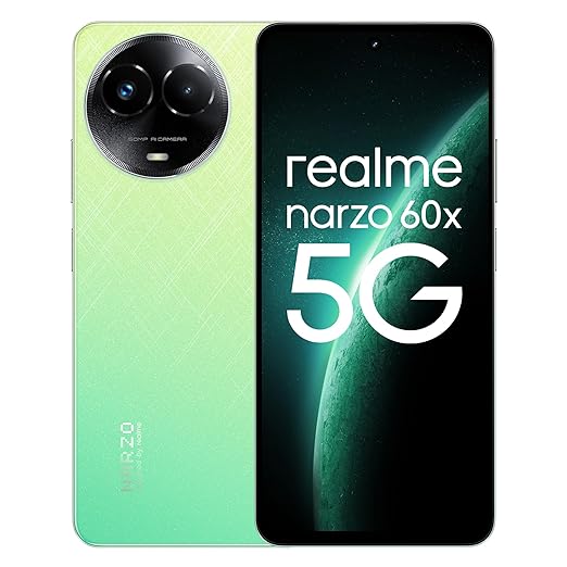 realme narzo 60X 5G (Stellar Green,6GB,128GB Storage)