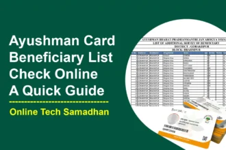 Ayushman Card Beneficiary List Check