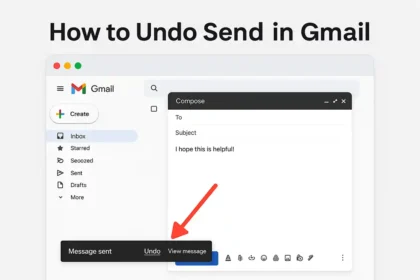 Undo Send Gmail