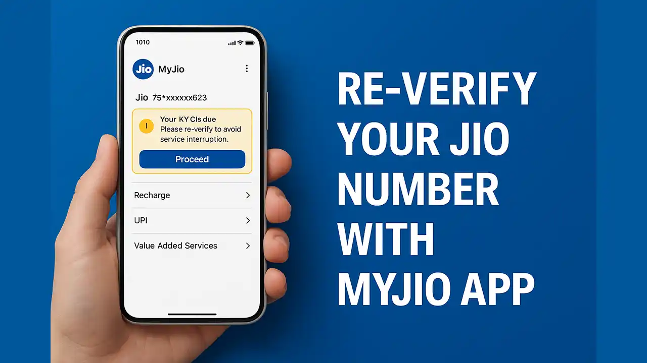 Re-Verify Jio Number Online