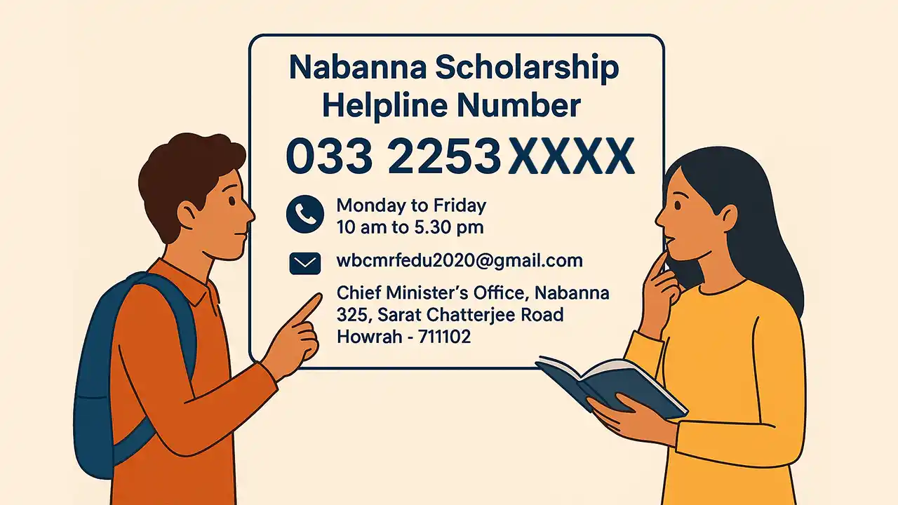 Nabanna Scholarship Helpline Number