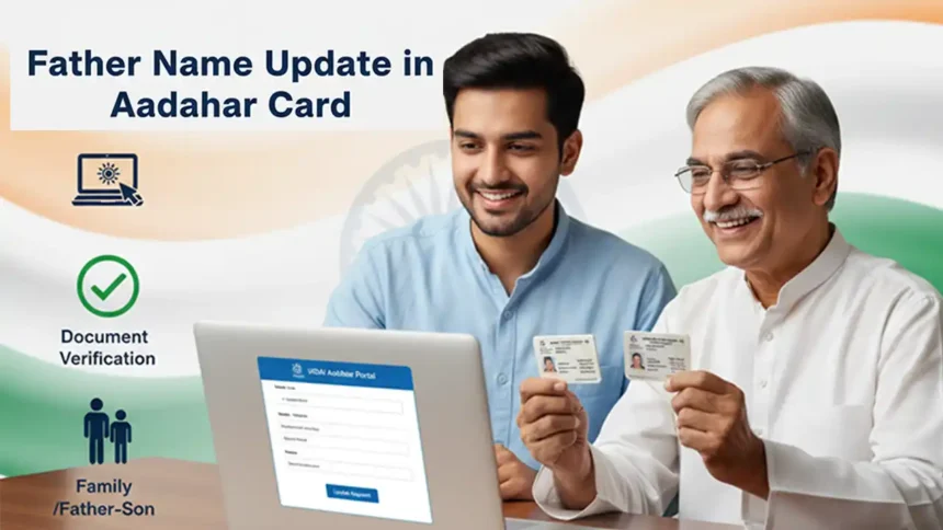 Father Name Update in Aadhar Card