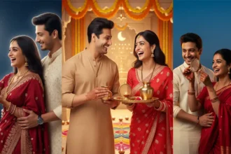 Gemini AI Photo Prompts for Karwa Chauth Couples