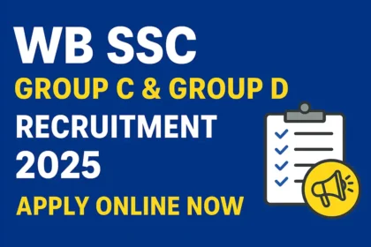 WB SSC Group C Group D Exam 2025