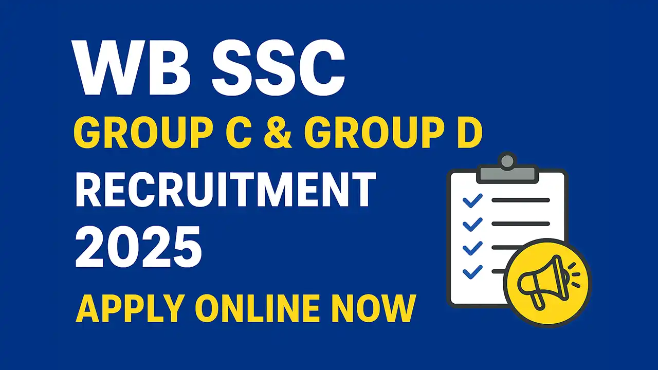 WB SSC Group C Group D Exam 2025