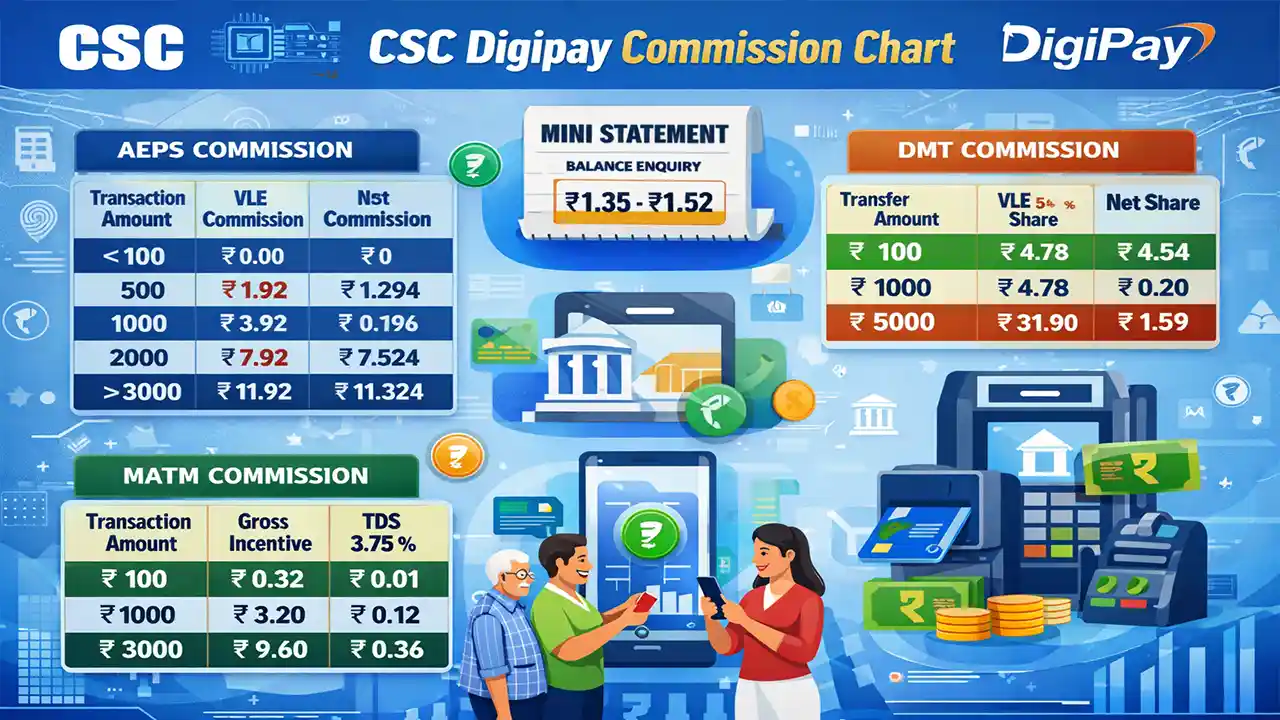 Digipay Commission Chart