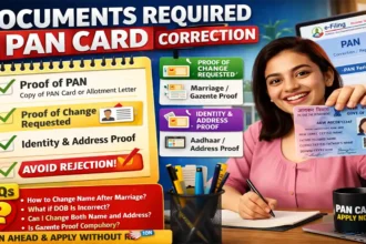 Documents Required for PAN Card Correction