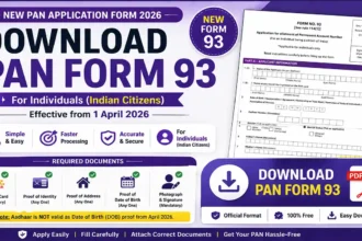 Form 93 PAN Card PDF