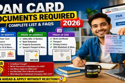PAN Card Documents Required