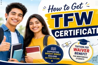 TFW Certificate for WBJEE