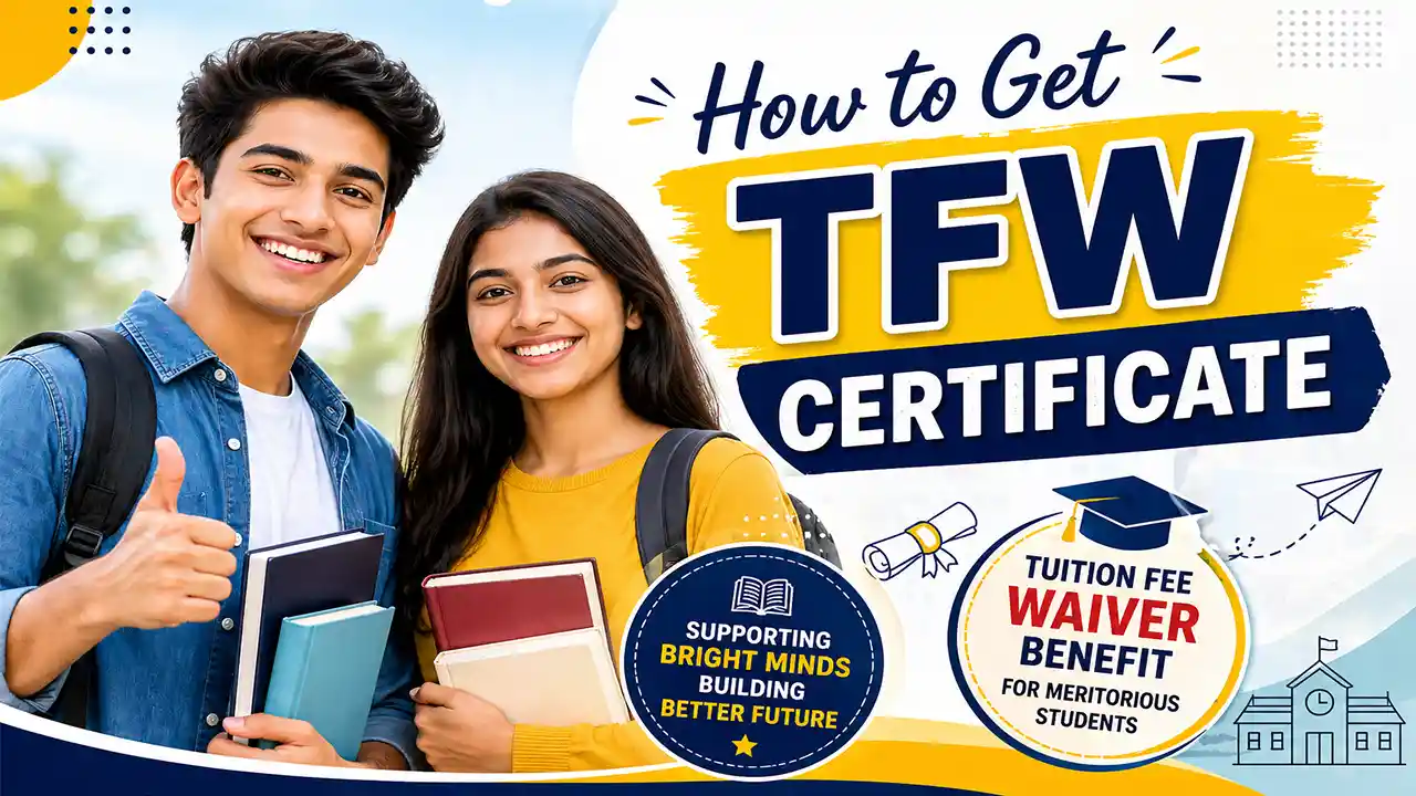 TFW Certificate for WBJEE