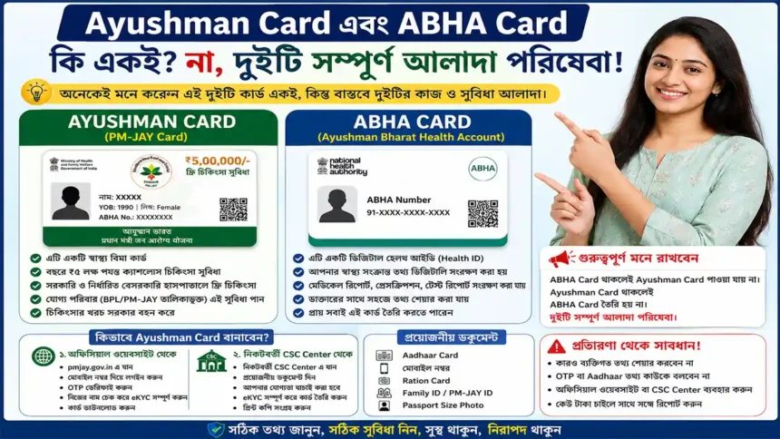 Ayushman Card and ABHA Card