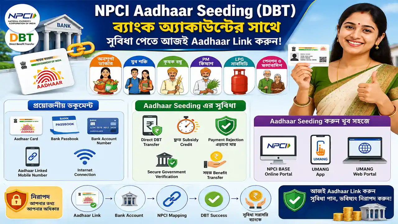 NPCI Aadhaar Seeding (DBT) with Bank