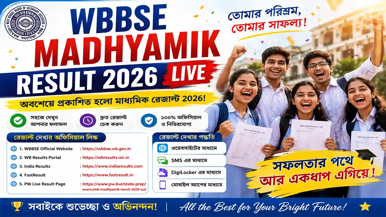 WBBSE Madhyamik Result 2026 Live