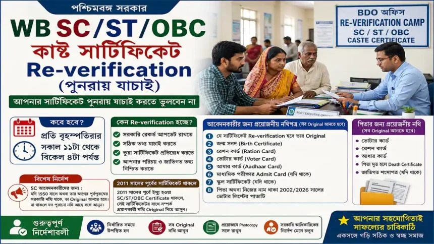 Caste Certificate Re-verification