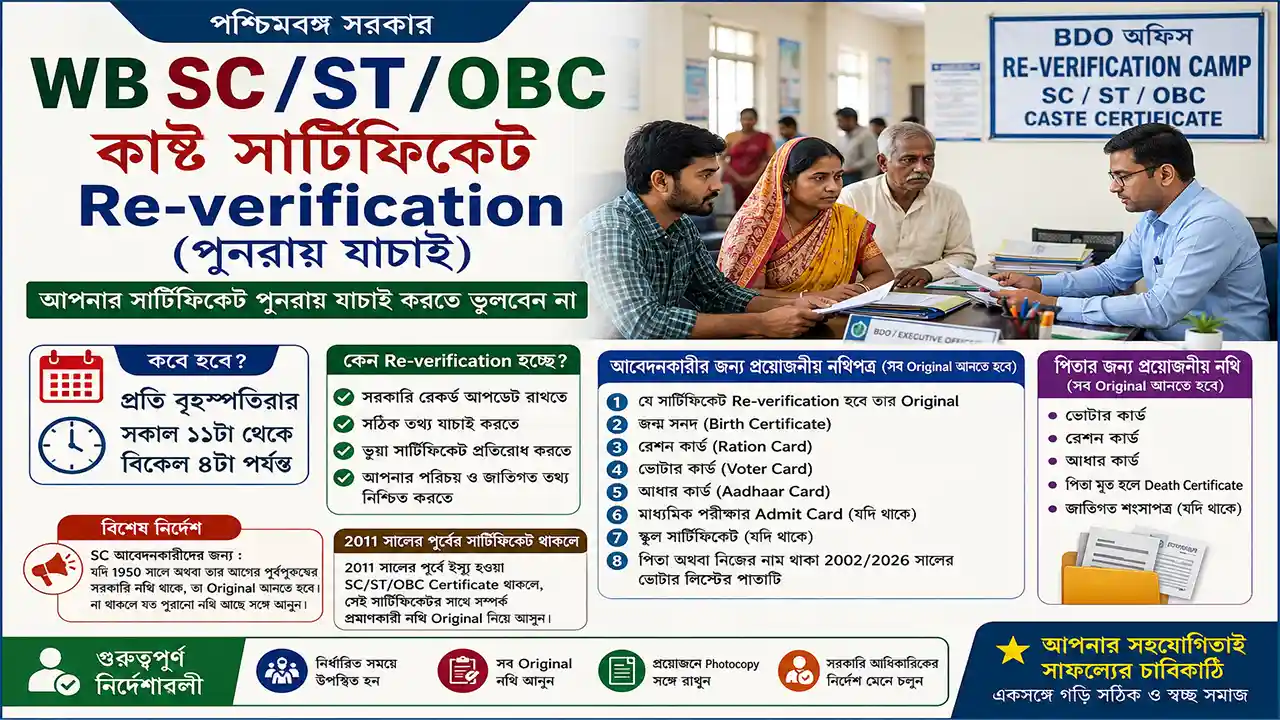 Caste Certificate Re-verification