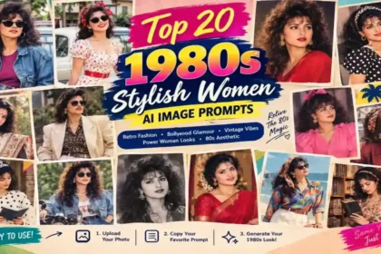 Stylish 80s Women AI Image Prompt
