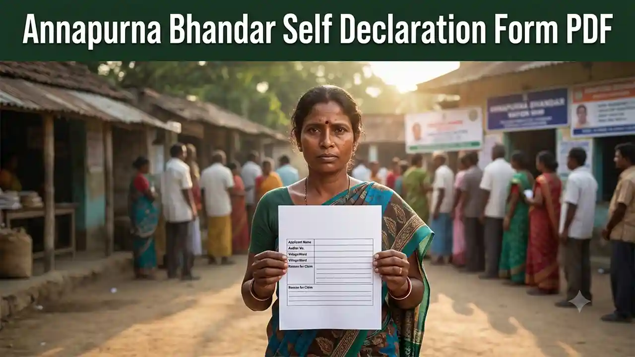 Annapurna Bhandar Self Declaration Form PDF Download