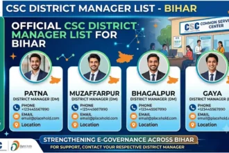 CSC District Manager List Bihar