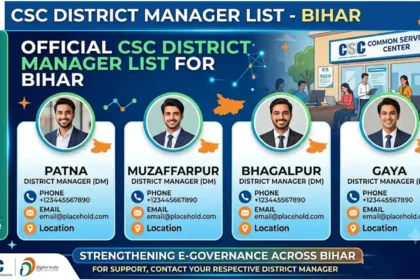 CSC District Manager List Bihar