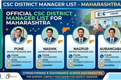 CSC District Manager List Maharashtra