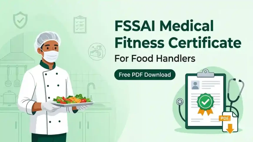 FSSAI Medical Fitness Certificate for Food Handlers