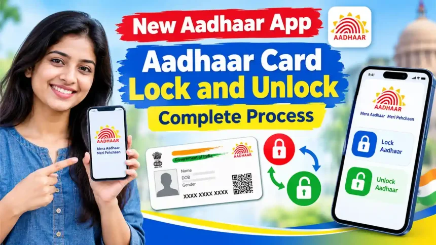 New Aadhaar App Aadhaar Card Lock and Unlock